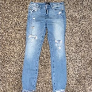 Low rise skinny ankle jeans